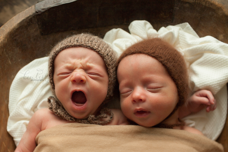 newborn boy yawn